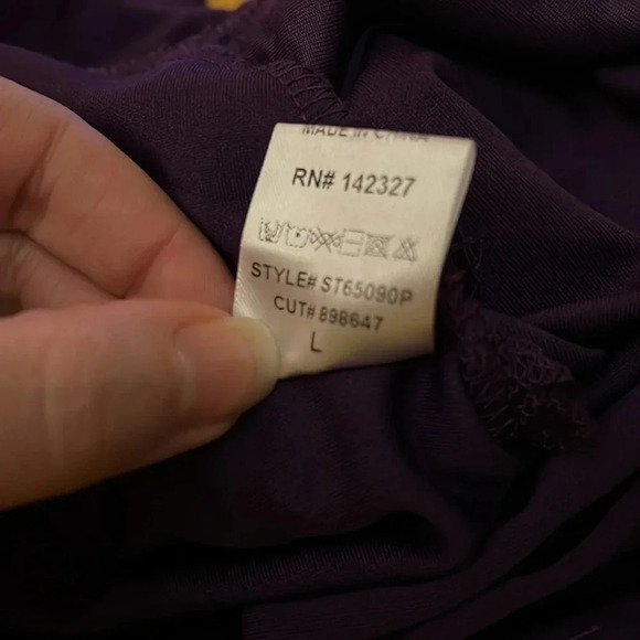 Windsor Eggplant Purple Skinny Trouser Pants Size Large Stretch Pockets Career - Picture 10 of 11